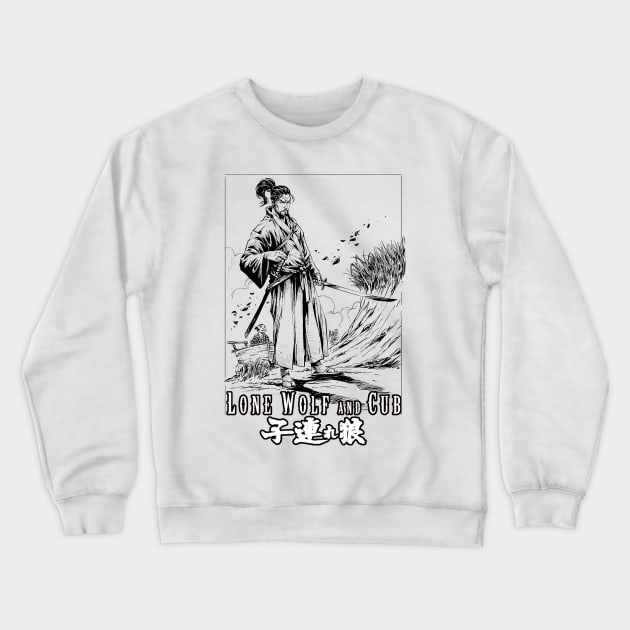 lone wolf and cub Crewneck Sweatshirt by Sparkledoom